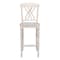 International Concepts Lattice Bar Height Stool, 30" Seat Height, Unfinished S-3903 - alternate 7